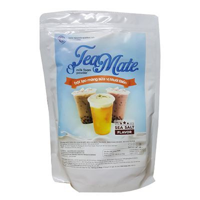 Bột tạo màng sữa vị muối biển tea mate gói 1kg- làm trà sữa kem mặn thơm ngon