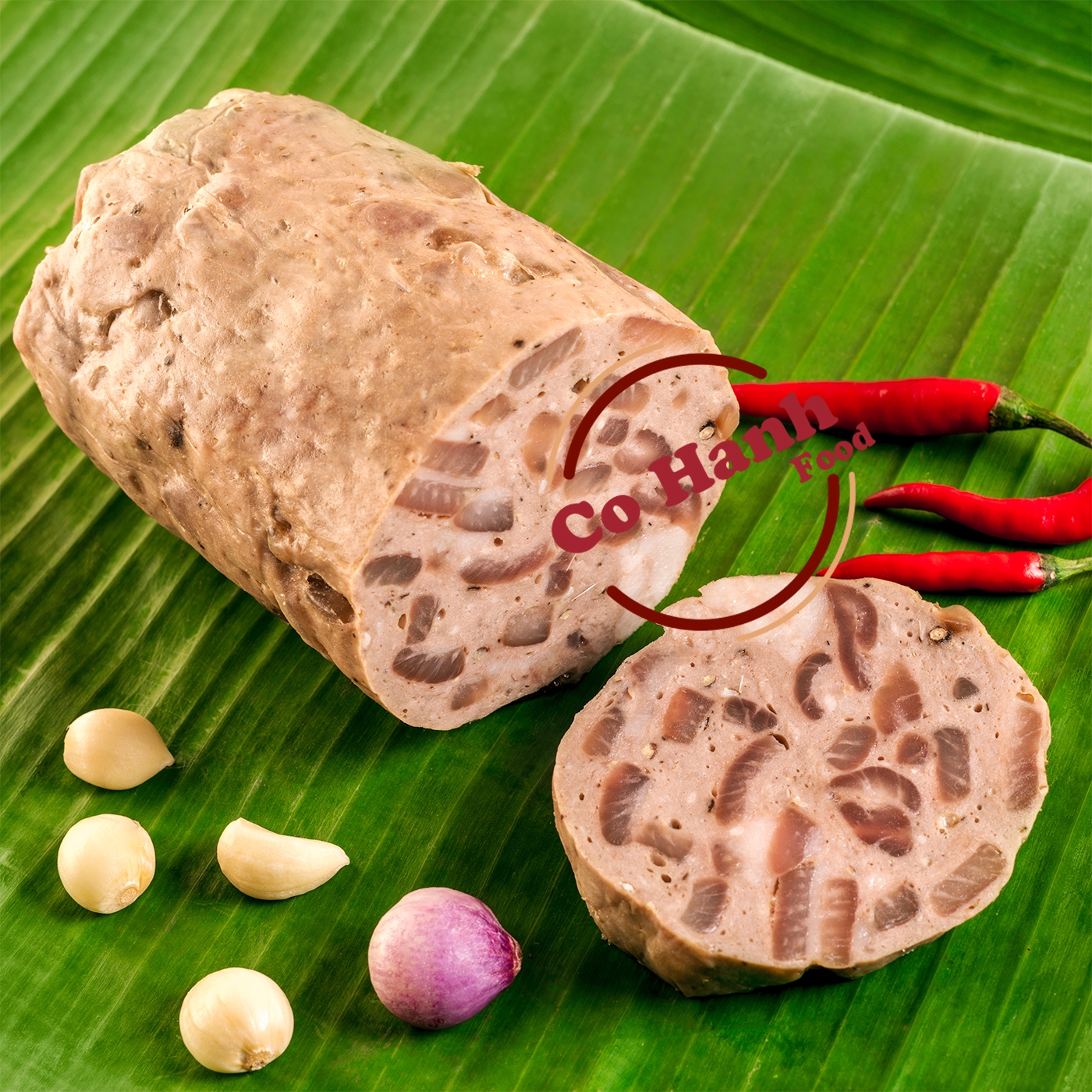 Chả heo da Cô Hạnh Food 500gr vị Huế thơm ngon và an toàn CHD01 - Giò chả Cô Hạnh Food