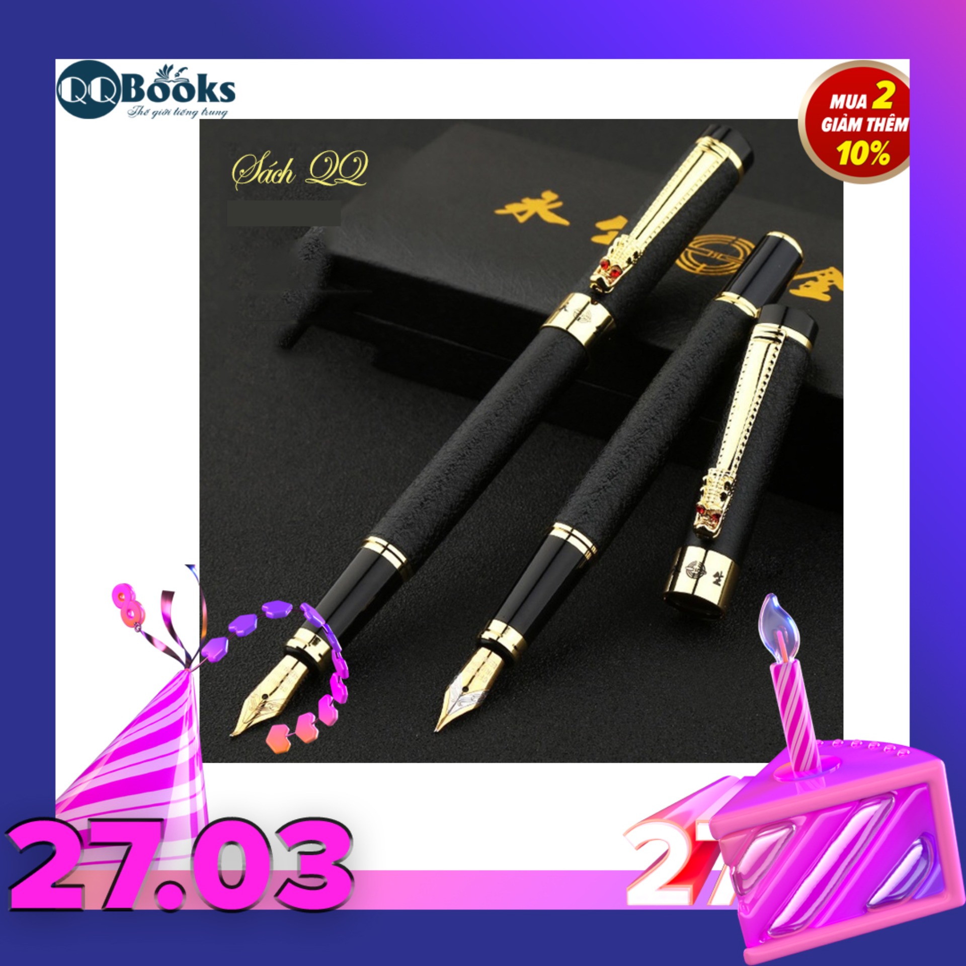 Bút Máy cao cấp Hắc Long Thủ Ngòi kí 0.5mm - bút ký sang trọng, quà tặng cao cấp