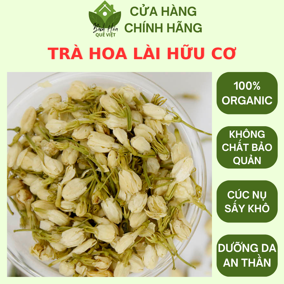 Trà nụ hoa lài đà lạt sấy lạnh - trắng sạch thơm - túi 250g