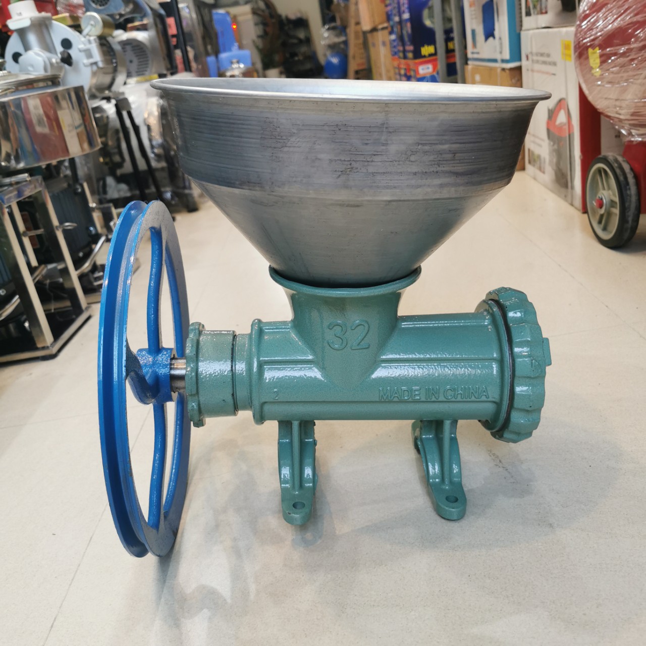 ĐẦU MÁY XAY THỊT XAY XƯƠNG ĐA NĂNG CỐI 32 KÈM PHỄU