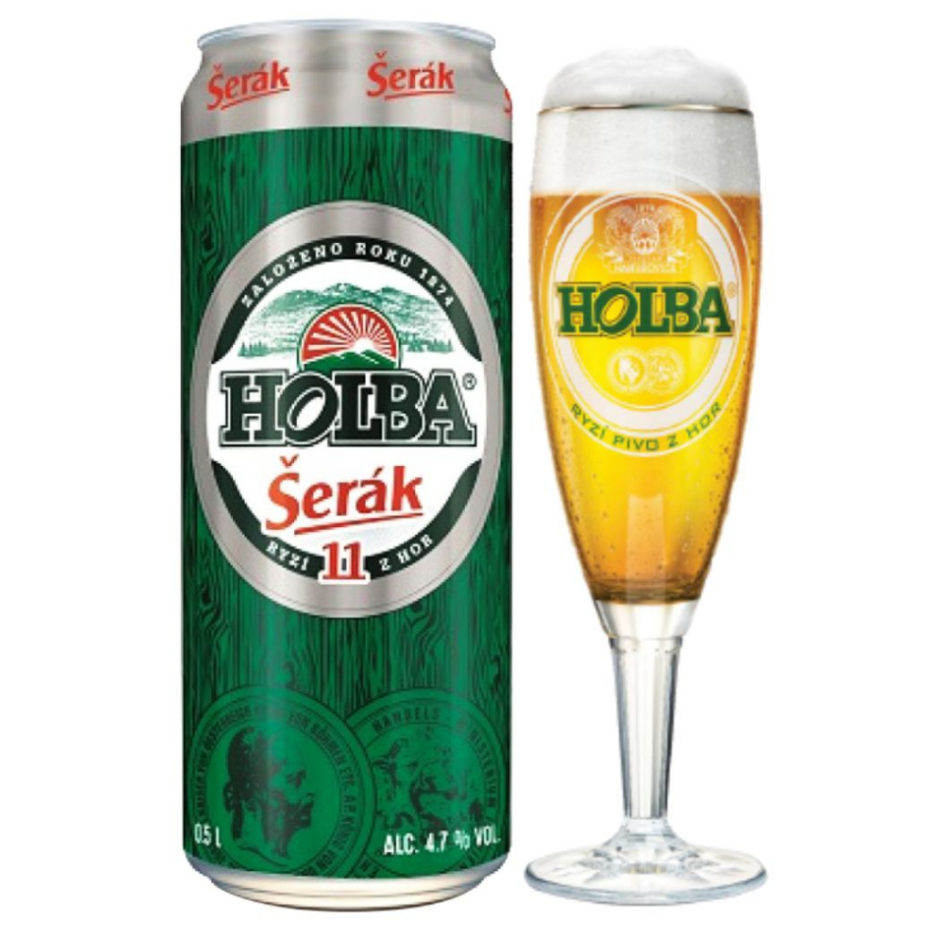 Bia holba serak - nhập khẩu tiệp - 1 lon 500 ml