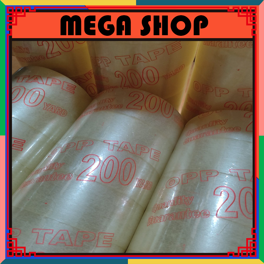 6 Cuộn băng keo băng dính trong 4,8cm-200yard