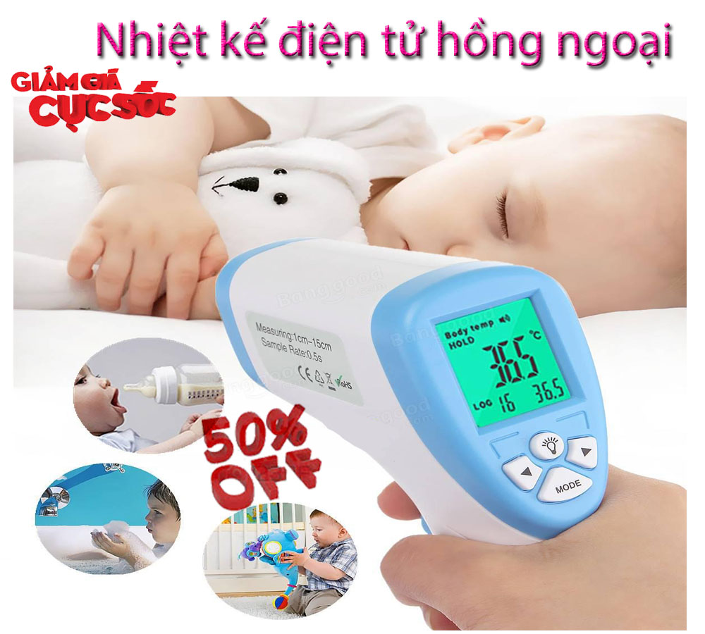 Máy Đo Nhiệt Độ Cho Bé,Nhiệt Kế Đa Năng - Nhiệt Kế Hồng Ngoại Đo Trán, Đo Tai, Đo Nước, Đo Thức Ăn. Đo Nhanh, Kết Quả Chính Xác, Sử Dụng Dễ Dàng - Bảo hành uy tín bởi HOT TREND SG