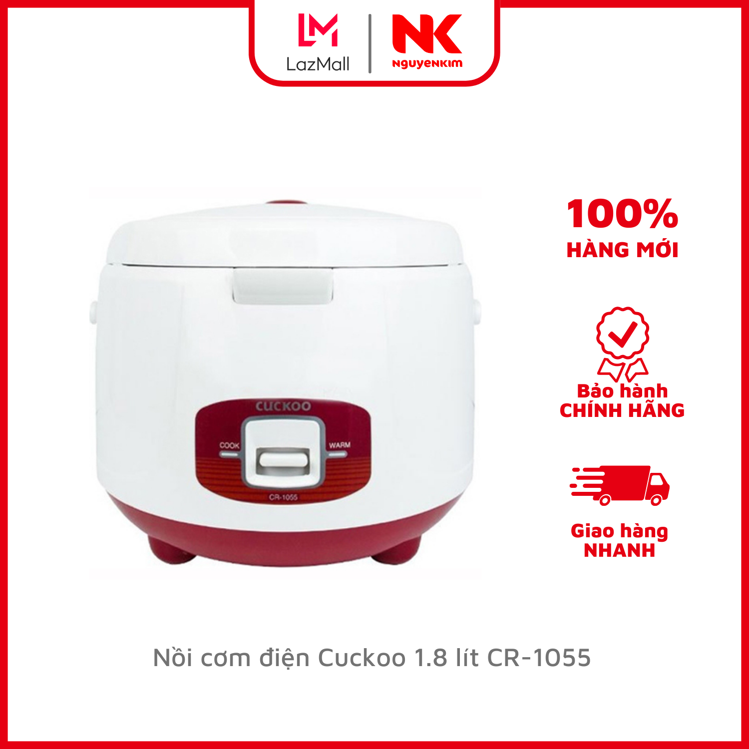 Nồi cơm điện cuckoo 1.8 lít cr-1055