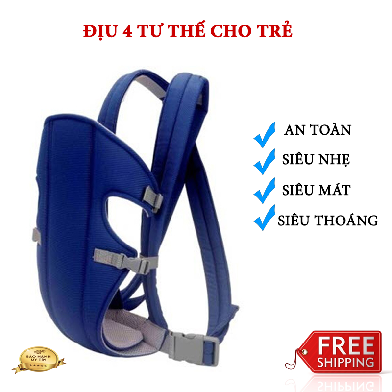 Cái địu em bé, Đai ngồi cho bé, Địu Em Bé 4 Tư Thế, Chất Lượng Cao, An Toàn, Siêu Nhẹ, Siêu Thoáng, Trợ Thủ Đắc Lực Trong Chăm Sóc Bé