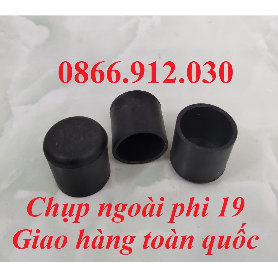 10 cái phi 21 bao ngoài chân đế, chụp cao su bọc chân bàn ghế, nút nhựa chống xước