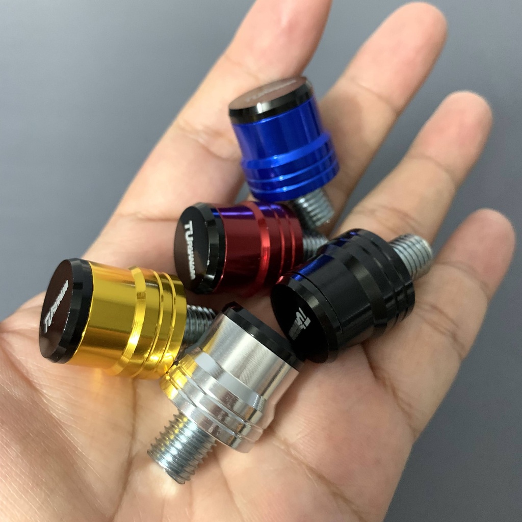 Ốc chân gương, ốc kiểu chân kính chiếu hậu, đồ chơi trang trí xe máy Nhôm CNC