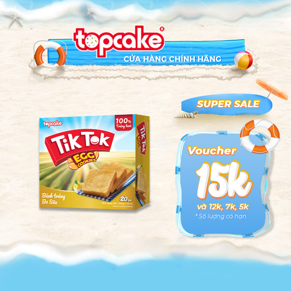 Bánh trứng nướng tik tok - bơ sữa