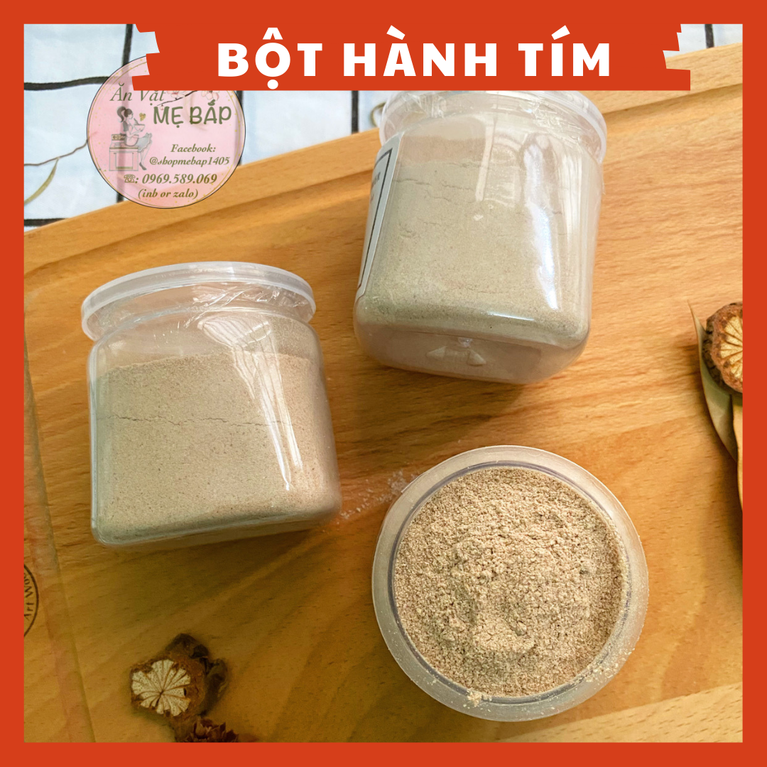 Bột Hành Tím Sấy Nguyên Chất  60gram - Shallot Powder 100% Natural  - Gia Vị Sấy Nguyên Chất