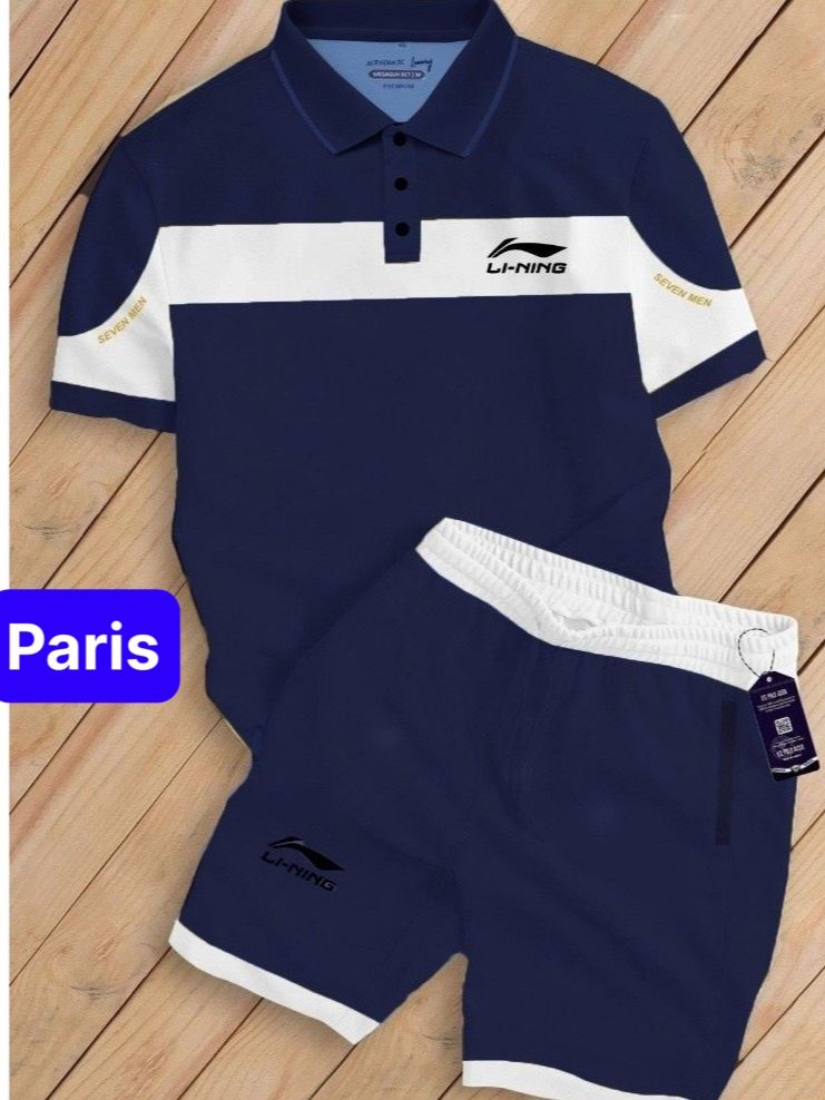 BỘ QUẦN ÁO THỂ THAO NAM MÙA HÈ POLO CHẤT CÁ SẤU CO GIÃN L-NING HOT TREND SÀNH ĐIỆU - PARIS FASHION