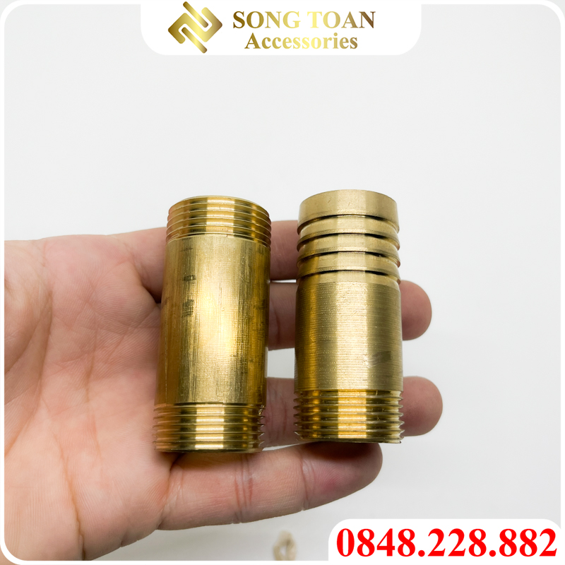 Ống Tiện Ren, Ống Đồng Ren Ngoài, Đầu Nối Tiện Ren Ngoài 6cm, 10cm