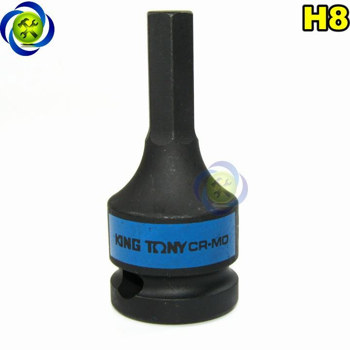 Đầu tuýp đen lục giác 8mm kingtony 405508 1/2