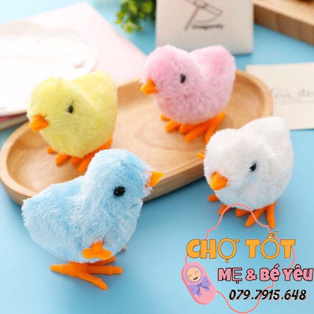 Gà con biết nhảy, đồ chơi gà vặn cót nhảy lon ton cho bé