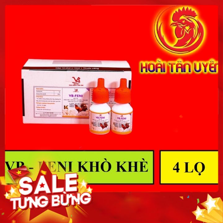 Combo 4 lọ vb - feni chuyền khò khè, sỗ mũi phân xanh phân trắng 1 lọ 10 ml