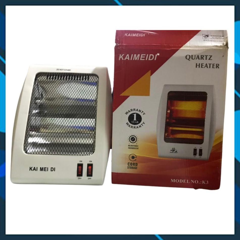 [BỀN ĐẸP] Đèn sưởi 2 bóng Kaimeidi nội địa cao cấp, Máy sưởi mini tốc độ làm ấm nhanh, tỏa nhiệt đều, độ bền cao