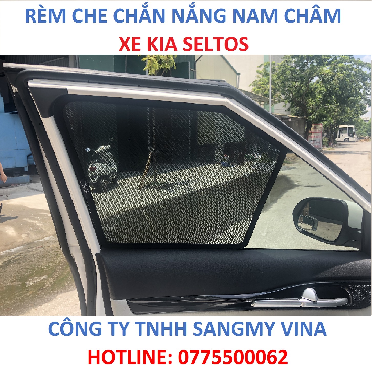RÈM CHE CHẮN NẮNG NAM CHÂM XE KIA SELTOS