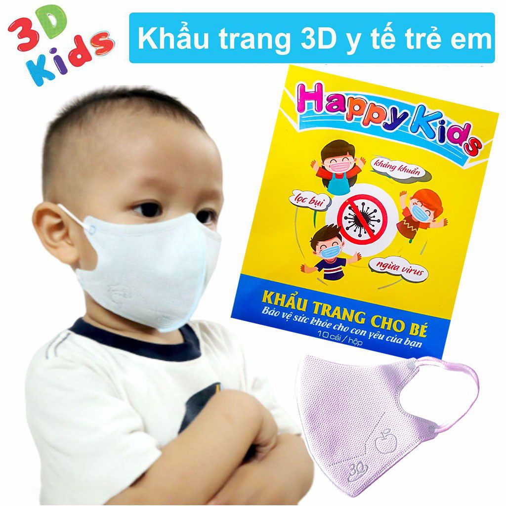 Khẩu trang y tế happykid khẩu trang em bé