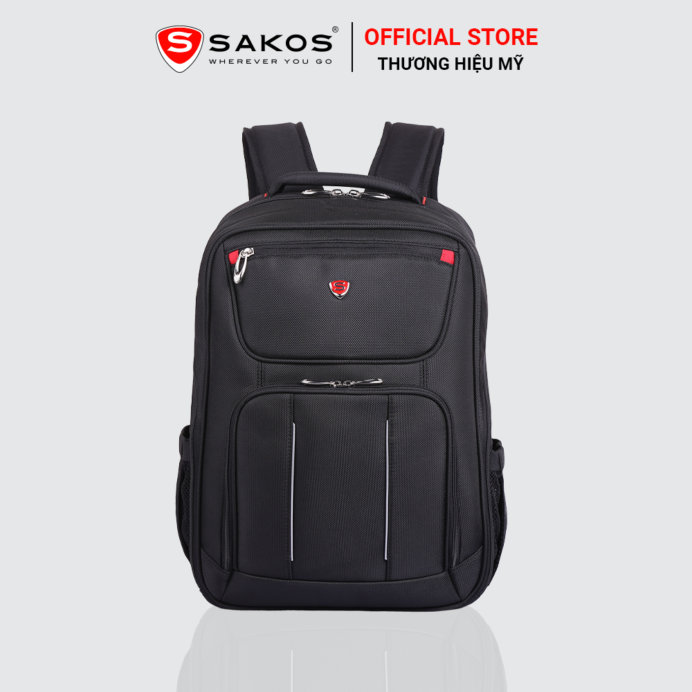 Balo laptop cao cấp 15.6 inch SAKOS TURBO -  Chất liệu trượt nước vượt trội, Thiết kế đơn giản, mạnh mẽ, Tinh tế trong từng chi tiết.