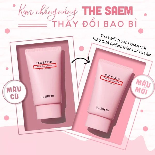 Kem Chống Nắng THE SAEM Eco Earth Sun Cream 50ml
