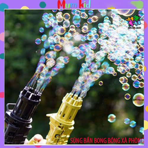 Súng bắn bong bóng, súng bắn bong bóng xà phòng 8 nòng siêu mạnh, đồ chơi trẻ em ngoài trời cho bé, bảo hành 3 tháng, lỗi đổi mới trong vòng 7 ngày đầu