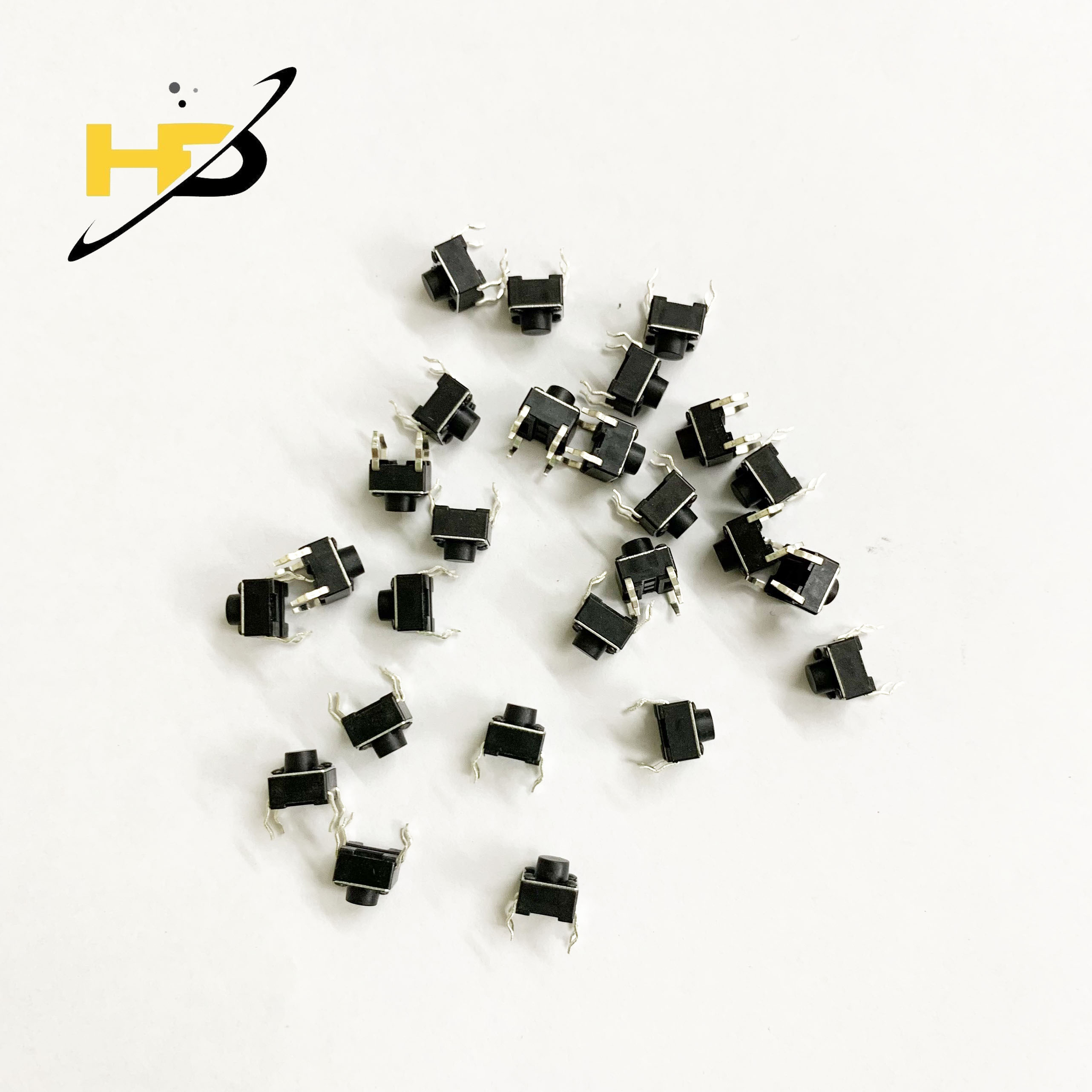 Combo 20 nút bấm vuông đen kích thước 6x6x5.5mm loại tốt