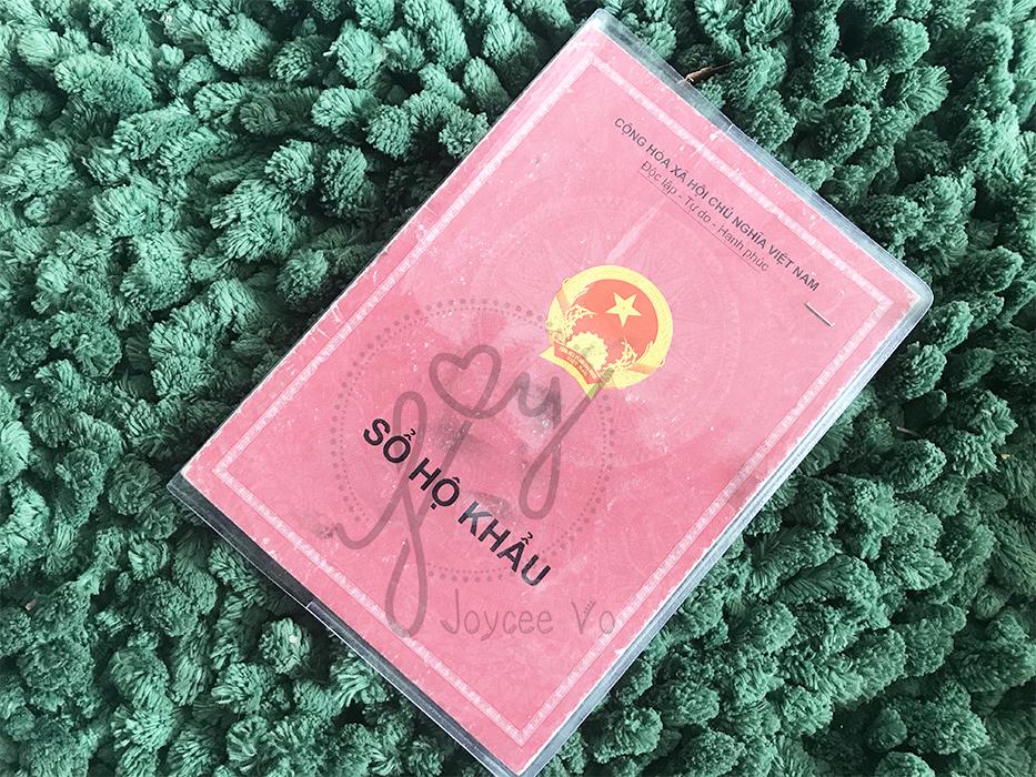 Vỏ bao bọc SỔ HỘ KHẨU, TẠM TRÚ bằng nhựa dẻo trong loại xịn B155