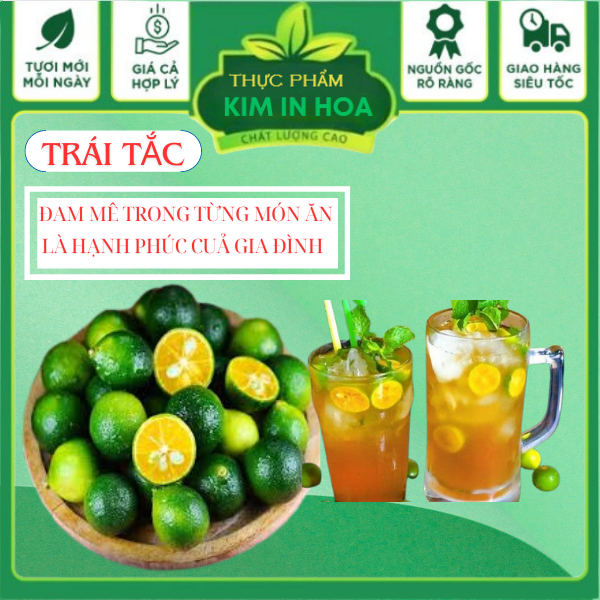 Quả Tắc(Trái Quất )Tươi Dùng Làm Gia Vị Các Món Ăn