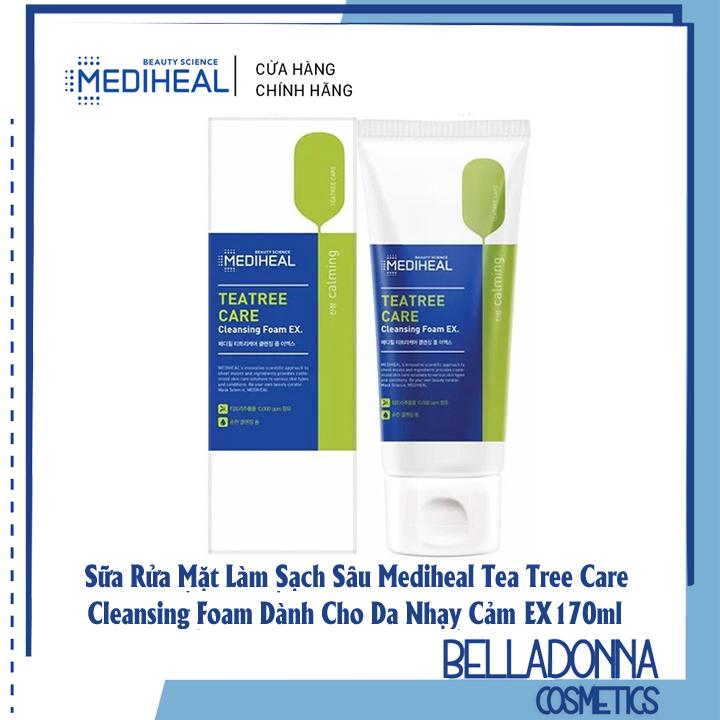 [HCM] Sữa Rửa Mặt Tràm Trà Sạch Sâu Lỗ Chân Lông  Mediheal Teatree Care Cleansing Foam Ex 170ml