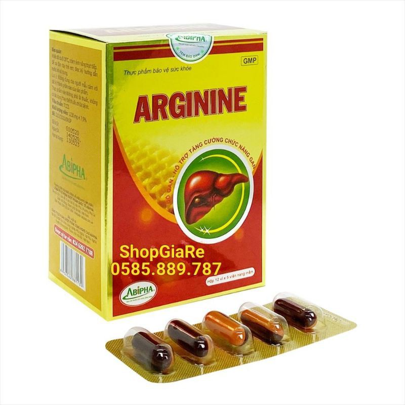 Arginine Abipha bổ gan, mát gan, giải độc, tăng cường chức năng gan