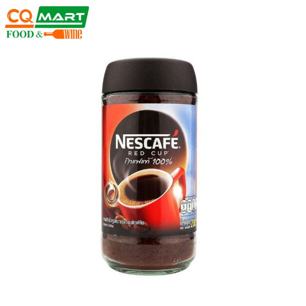 Cà phê hòa tan nescafe red cup - hũ thủy tinh 200g