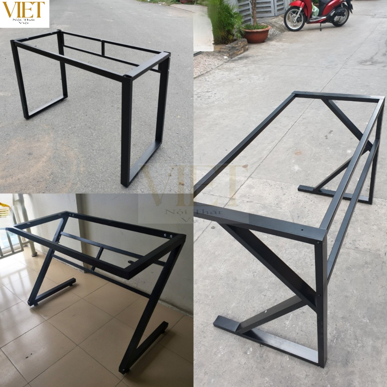  Chân bàn làm việc chữ U K Z lắp ráp dễ dàng đảm bảo chắc chắn 