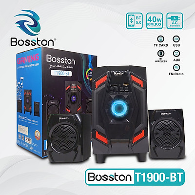 Loa máy tính để bàn có bluetooth led rgb 2.1 bosston t1900bt