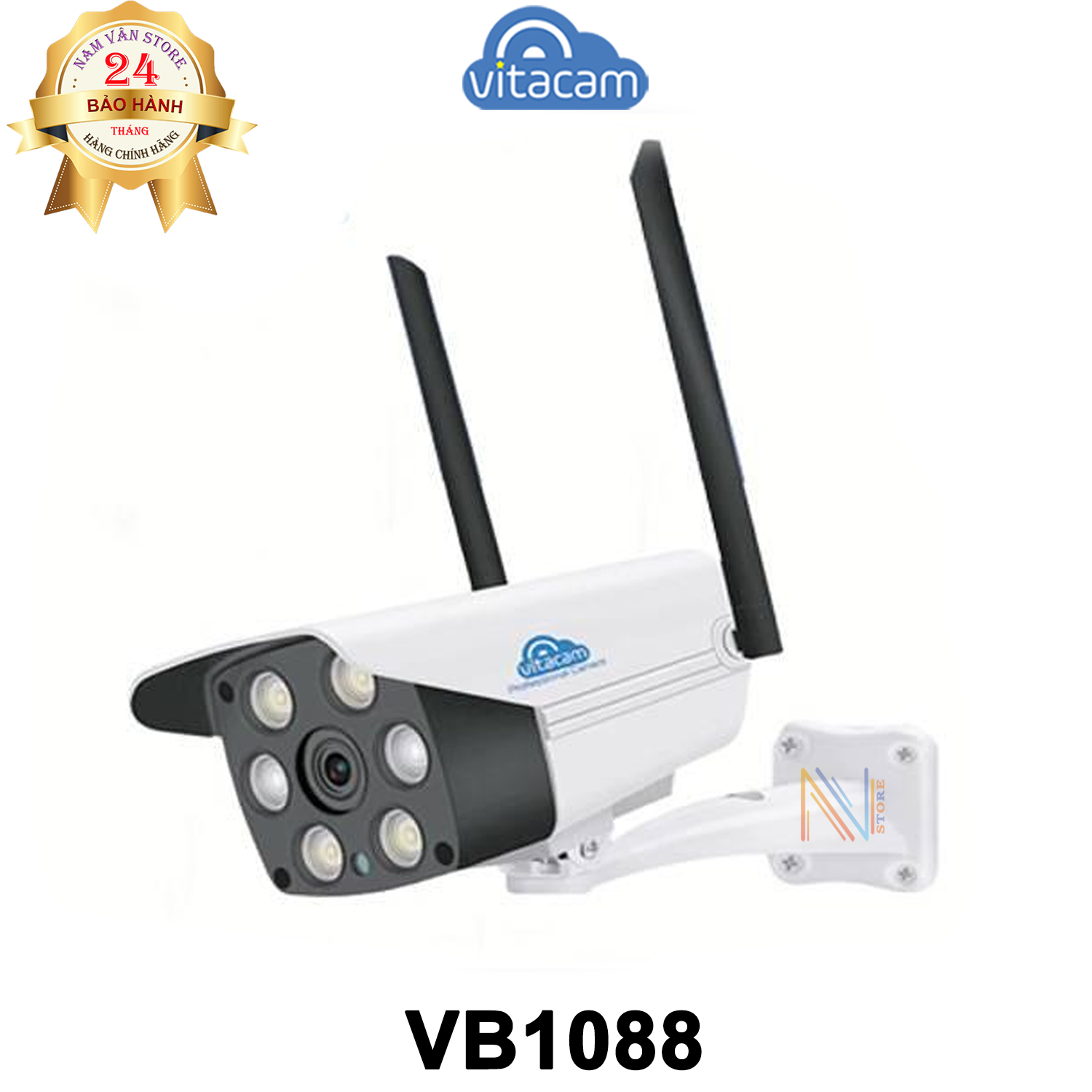 Camera Ip Wifi Ngoài Trời Vitacam VB1088 - 2Mpx Full HD 1080P - Đèn Starlight Quan Sát Màu Ngày Và Đêm
