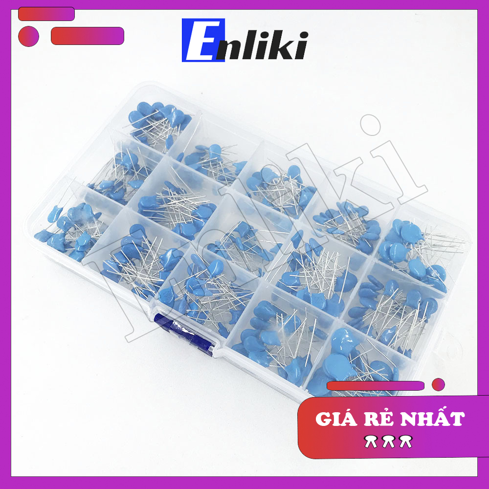 Combo 15 loại tụ cao áp 1kv/2kv/3kv 0.1nf - 22nf