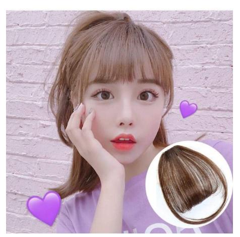 [HCM]Tóc mái thưa baby loại 1 NÂU ĐEN - đẹp như tóc thật