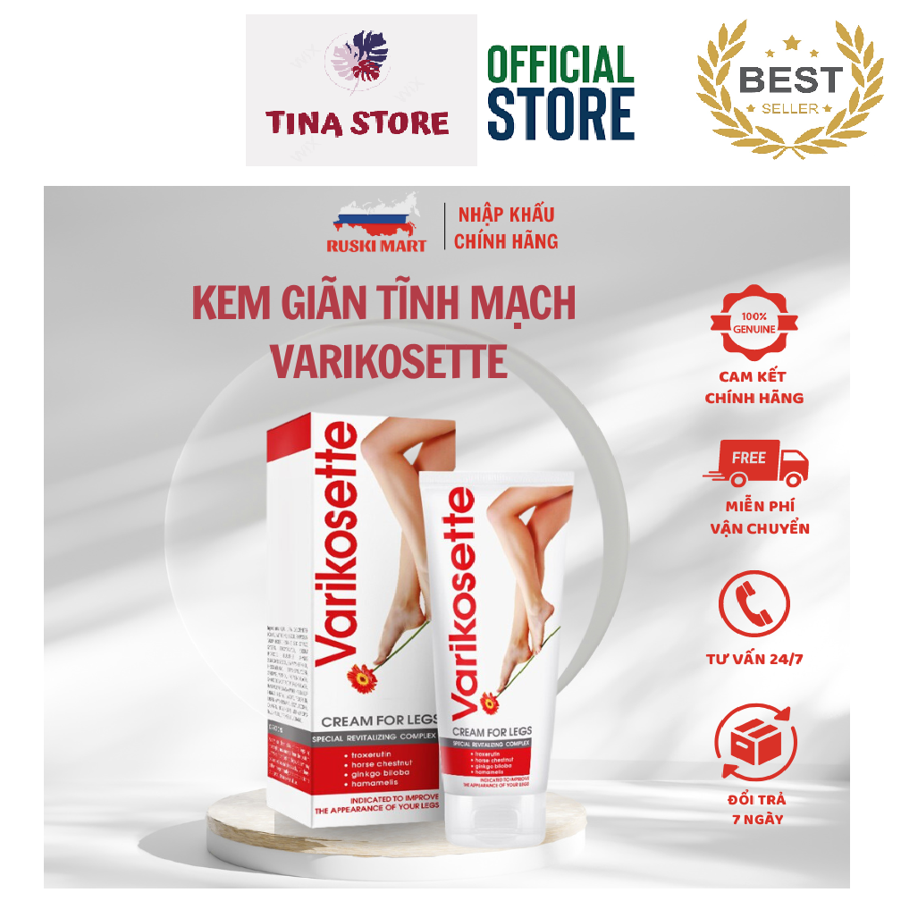 Kem Cho Giãn Tĩnh Mạch Varikosette - Nhập Khẩu Chính Ngạch Nga