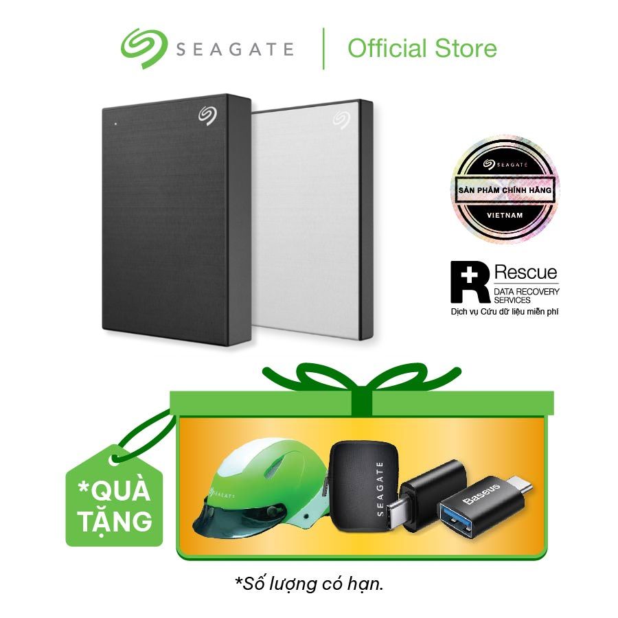 Ổ cứng Seagate One Touch HDD 4TB 2.5" USB 3.0 + Giải cứu Dữ liệu miễn phí