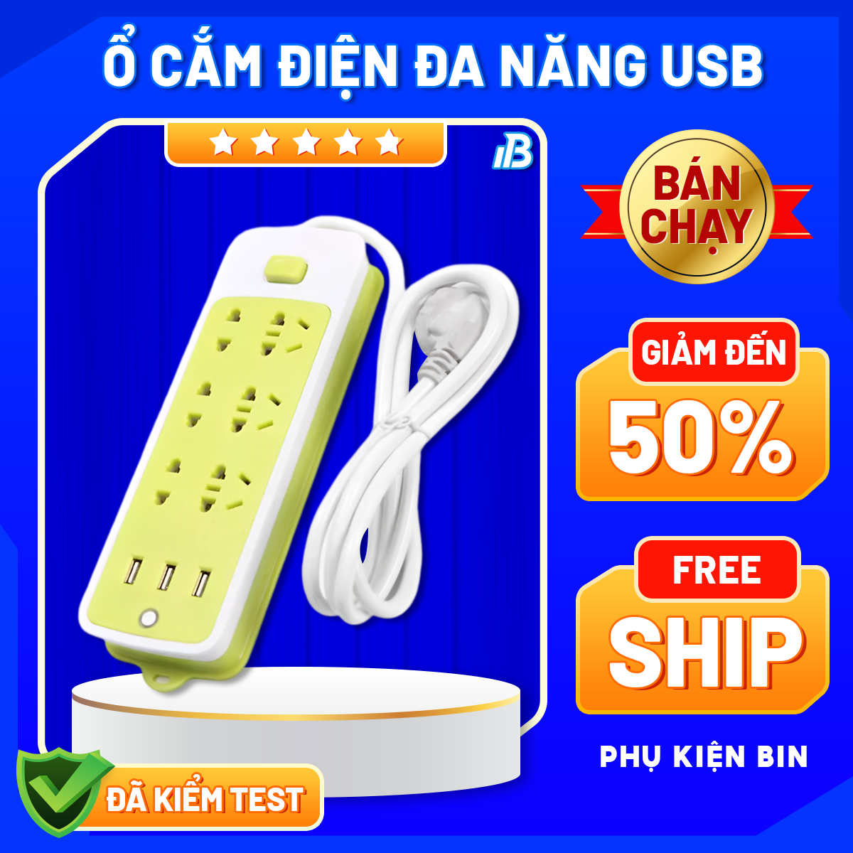 Ổ cắm điện đa năng thông minh có cổng sạc usb tiện lợi, Ổ điện thông minh