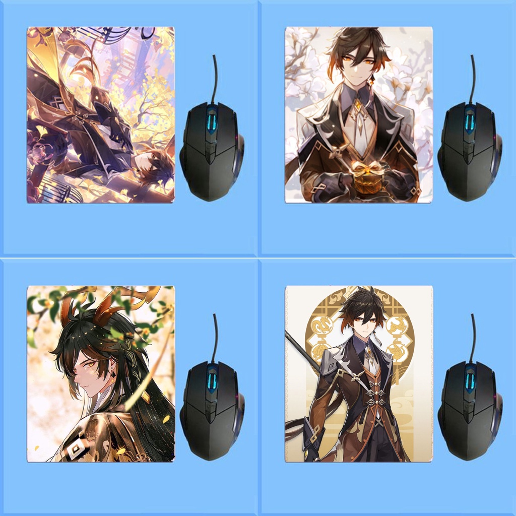 (20 mẫu) Miếng lót chuột in hình ZHONGLI nhân vật GENSHIN IMPACT game chibi anime kê chuột di chuột mẫu tiện lợi