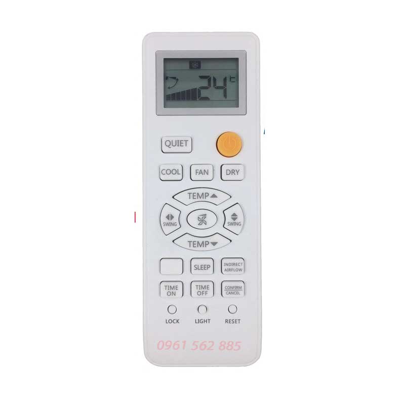 Điều Khiển Remote Máy Lạnh AQUA Mẫu 2 ( Nút Cam)