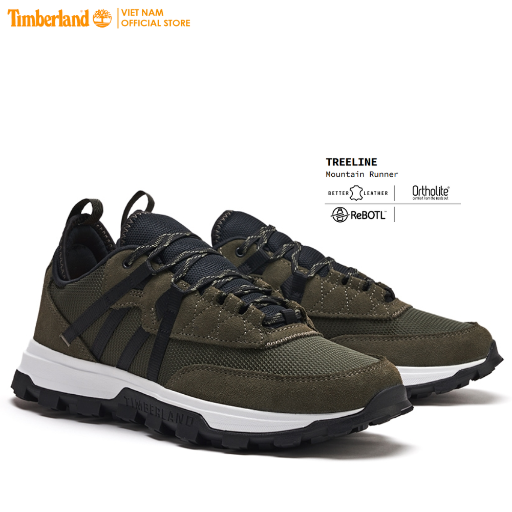 Timberland Giày Thể Thao Nam Treeline Mountain Runner Dark Green Suede TB0A65DM9H