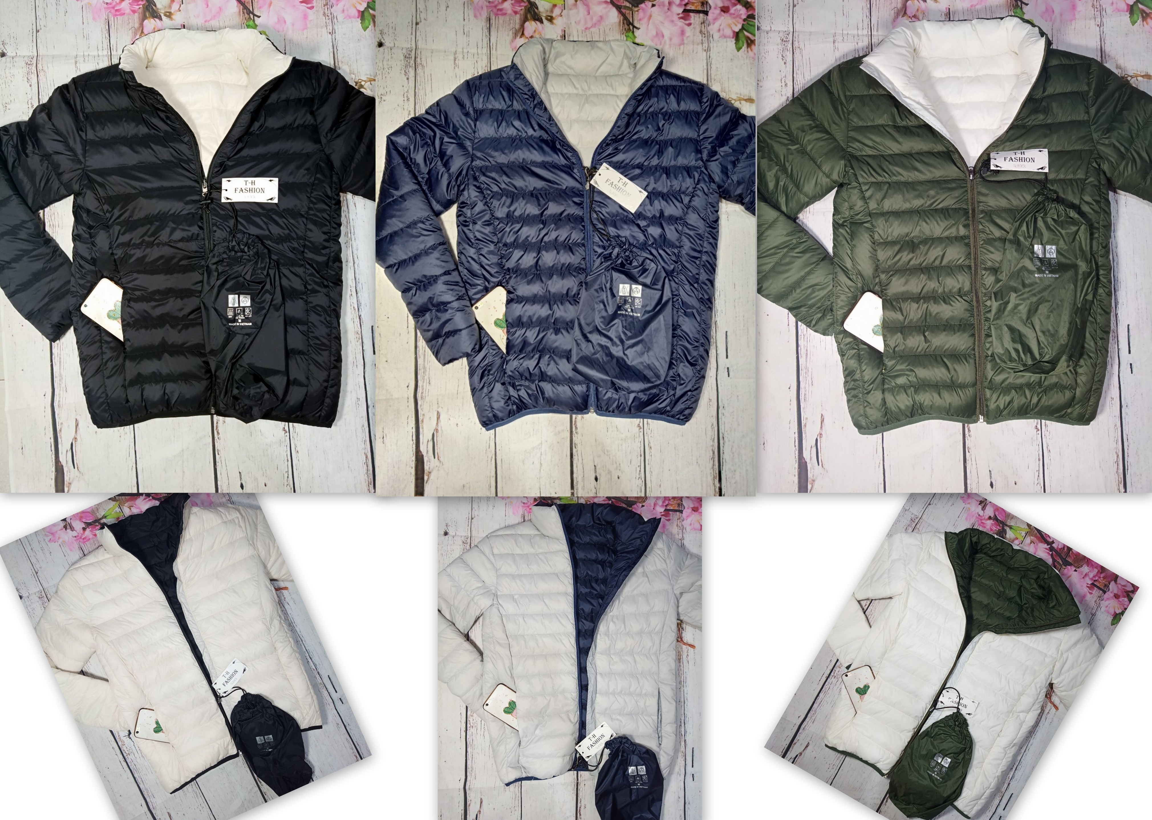 ÁO PHAO NAM 2 MẶT VNXK siêu nhẹ