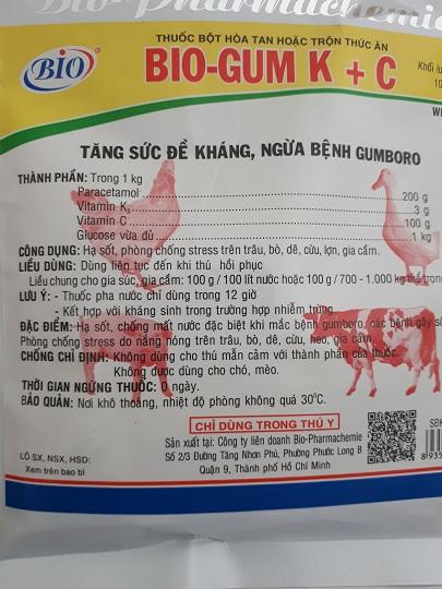 Thuoc ngừa bệnh tăng sức đề kháng cho chim cảnh gà đá - Bio Gum KC 100g