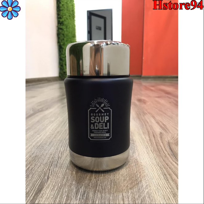 Hộp ủ cơm cháo giữ nhiệt lock&lock. Hộp ủ cơm cháo giữ nhiệt Soup Deli thương hiệu Lock & Lock 500ml LHC802 -hàng chính hãng