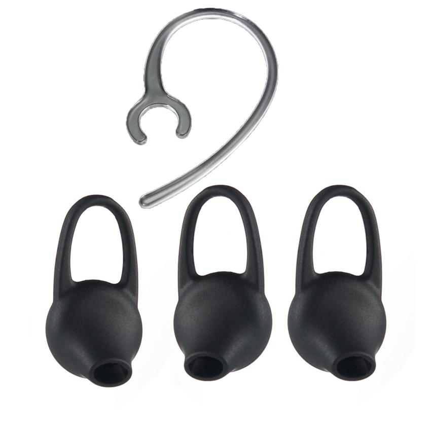Bộ 3 núm tai nghe bluetooth và 1 móc tai nghe bluetooth 6mm đầu nhỏ (Trắng)
