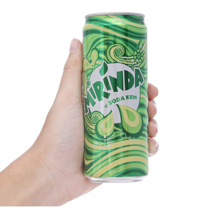 Nước ngọt Mirinda vị soda kem (1 lon 330ml)