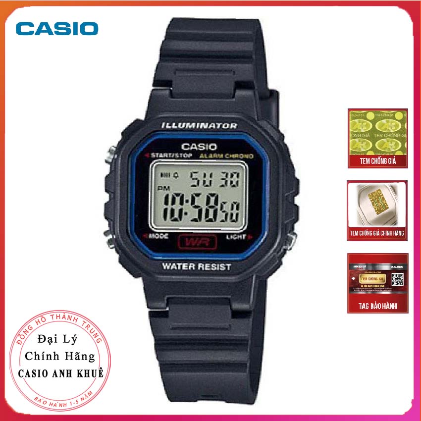 Đồng hồ điện tử nữ casio la-20wh-1cdf dây nhựa