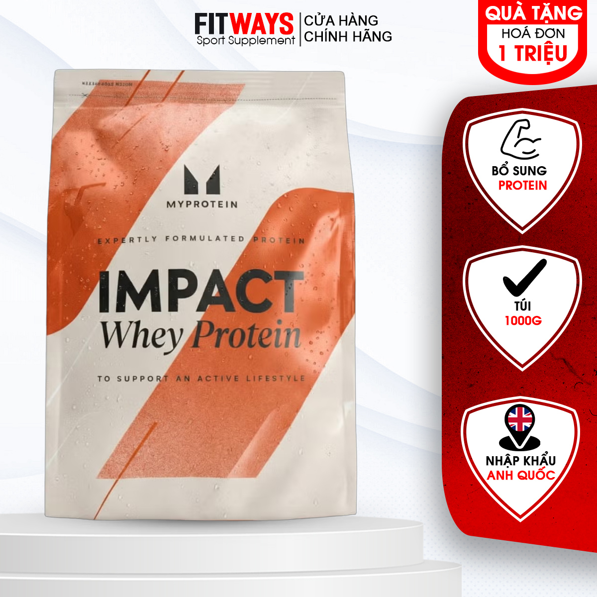 MyProtein Impact Whey Protein 1kg Vị Matcha Trà Xanh - Whey Tăng Cơ, Hỗ Trợ Phục Hồi