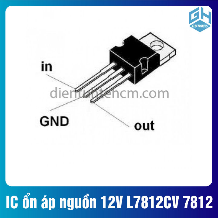 Combo 4 con ic ổn áp nguồn ldo 7812 l7812cv 12v 1.5a chân cắm to-220